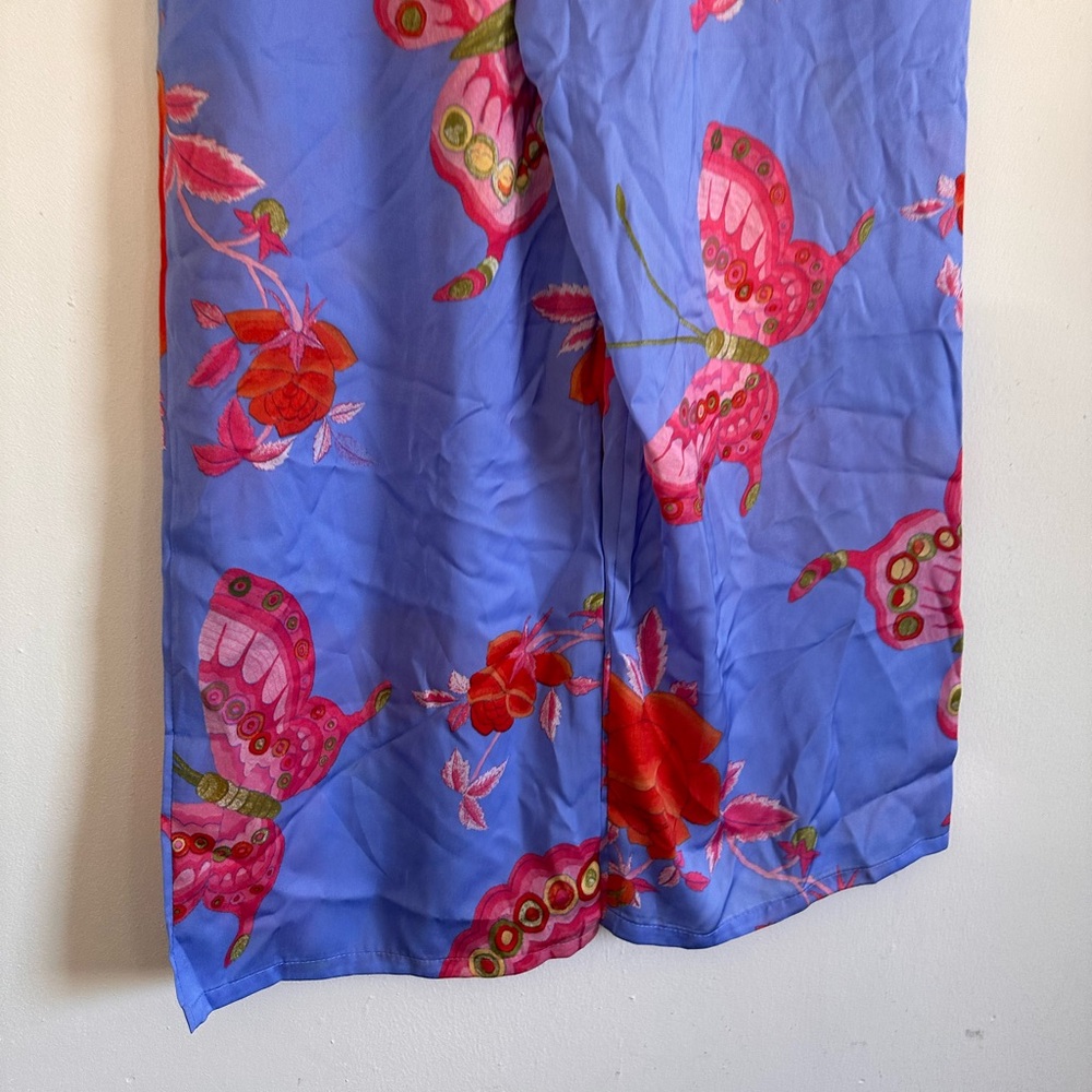 Natori Butterfly Garden Pajama Pants Periwinkle Size M NWT - Picture 11 of 12